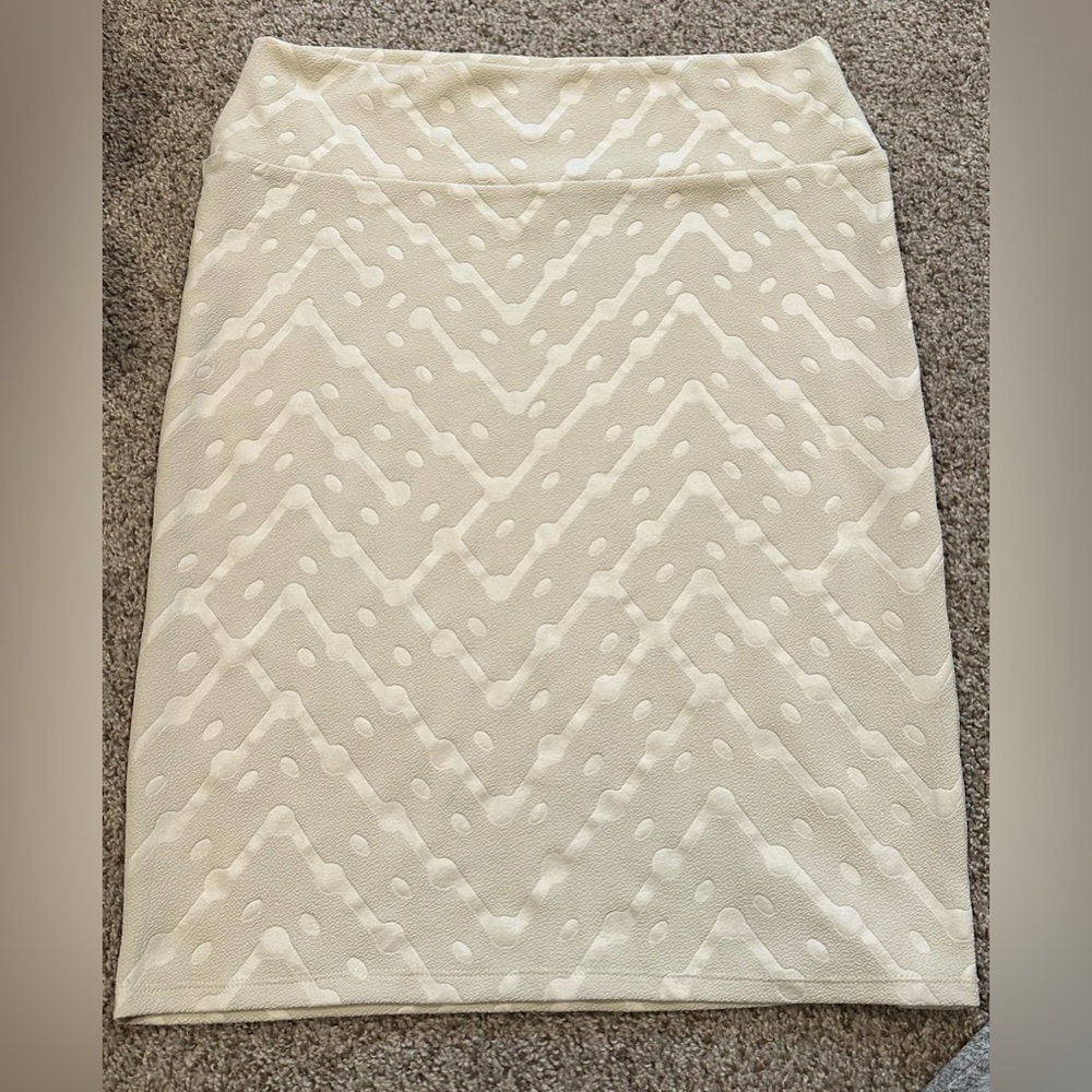 XL LuLaRoe Cassie Skirt Cream